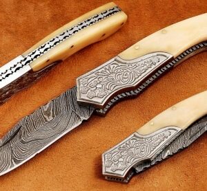 KNIFE ,BONE HANDLE .4,50″CLOSED FAT-7503